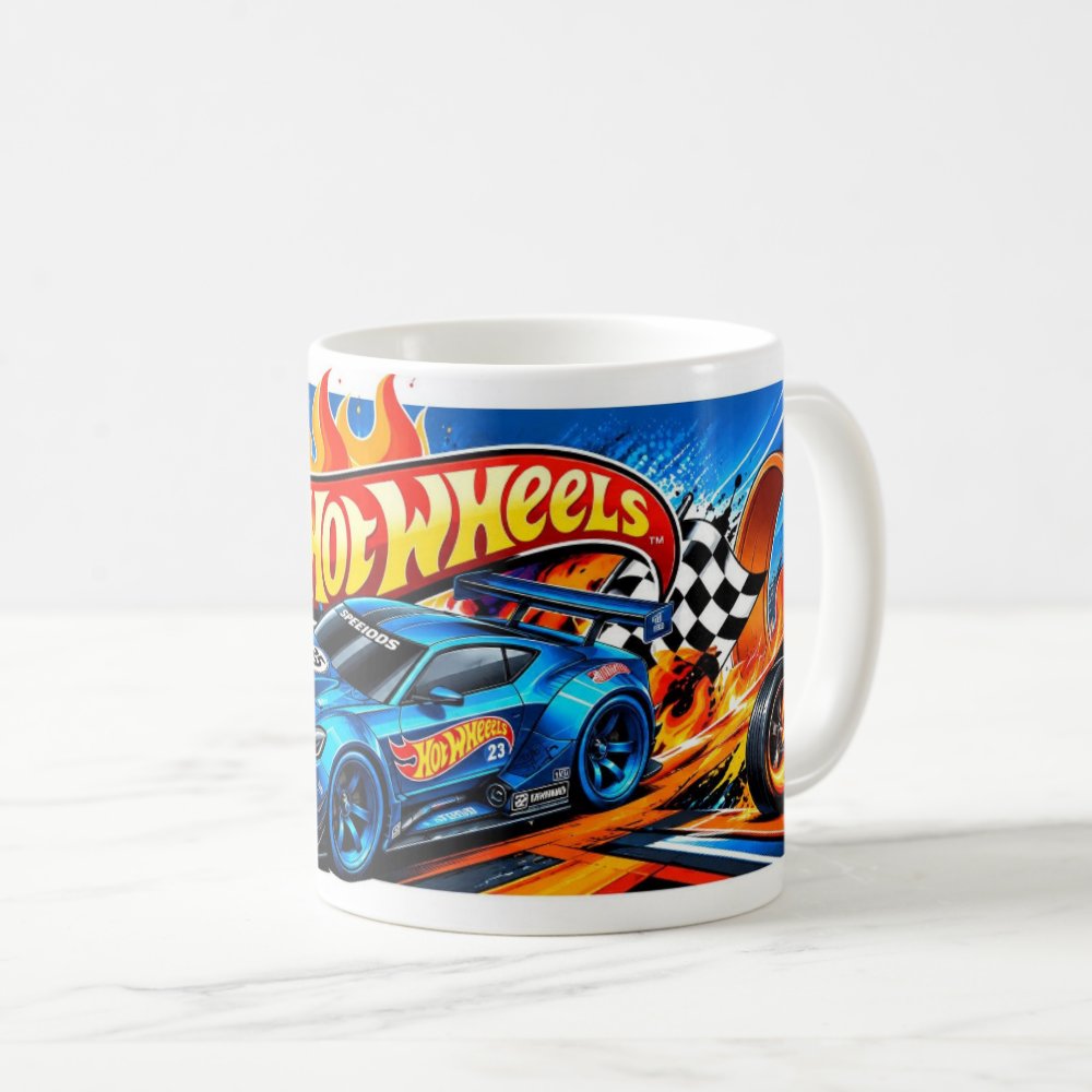 Taza Carro Deportivo Hot Wheels Regalo 30 de Septiembre - 325ml