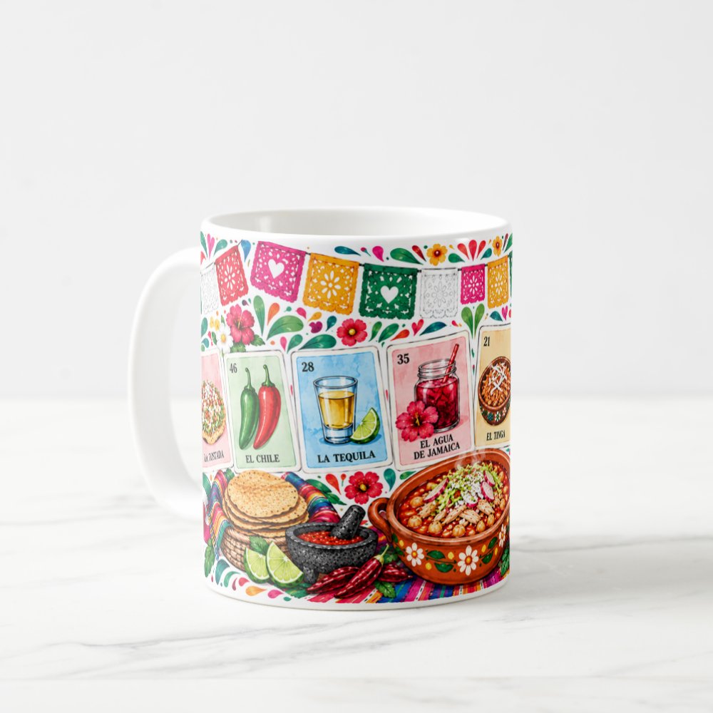 Taza 325 ml - "¡Lotería! Fiesta Mexicana"