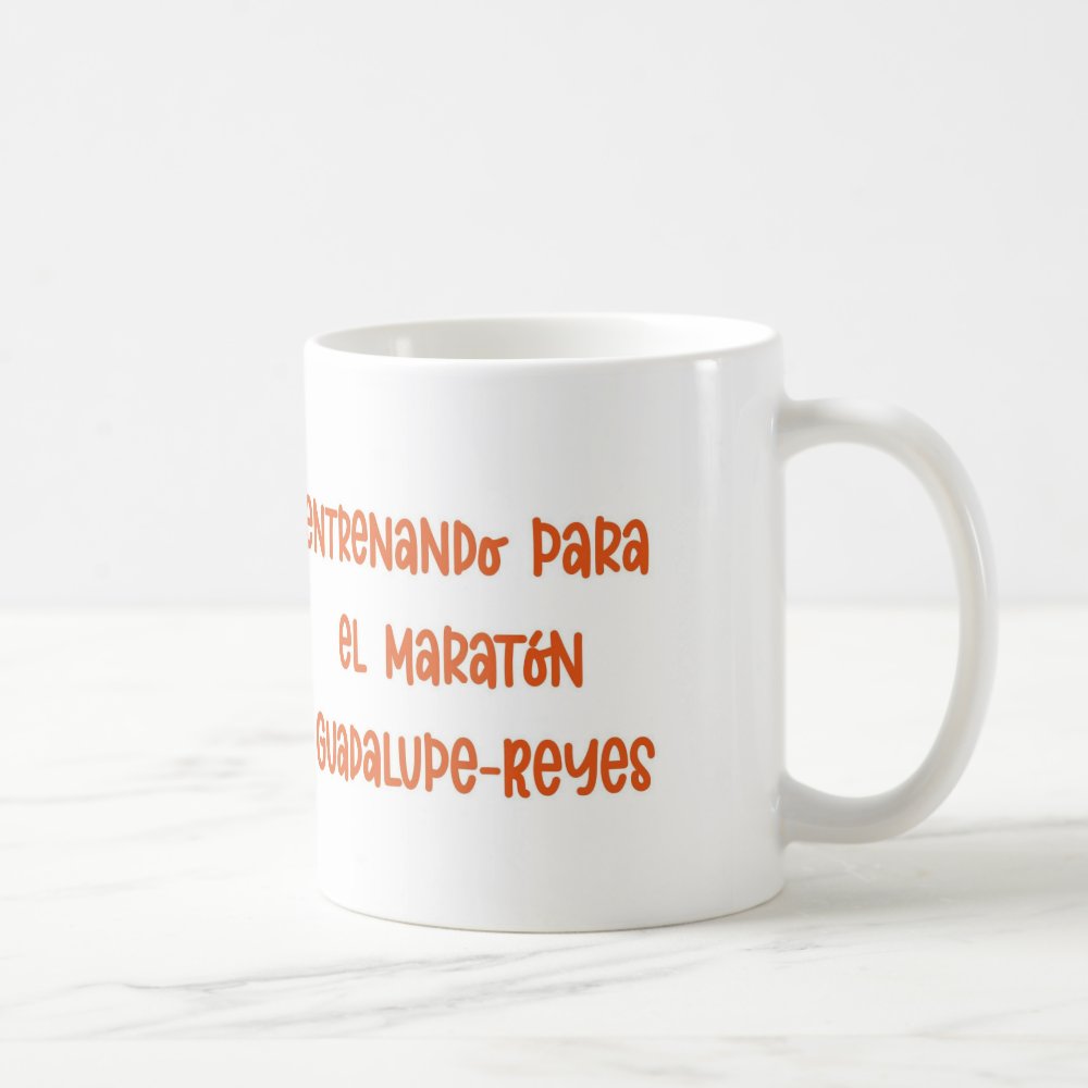 Taza "Entrenando para el Maratón Guadalupe-Reyes" Pan de Muerto 325 ml