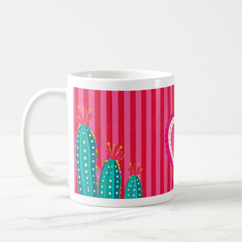 Taza 325 ml - "Colección Milagrito Rosa Mexicano"