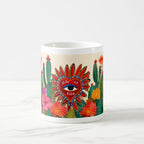 Taza 325 ml - "Viva la Vida: Corazón y Cactus"