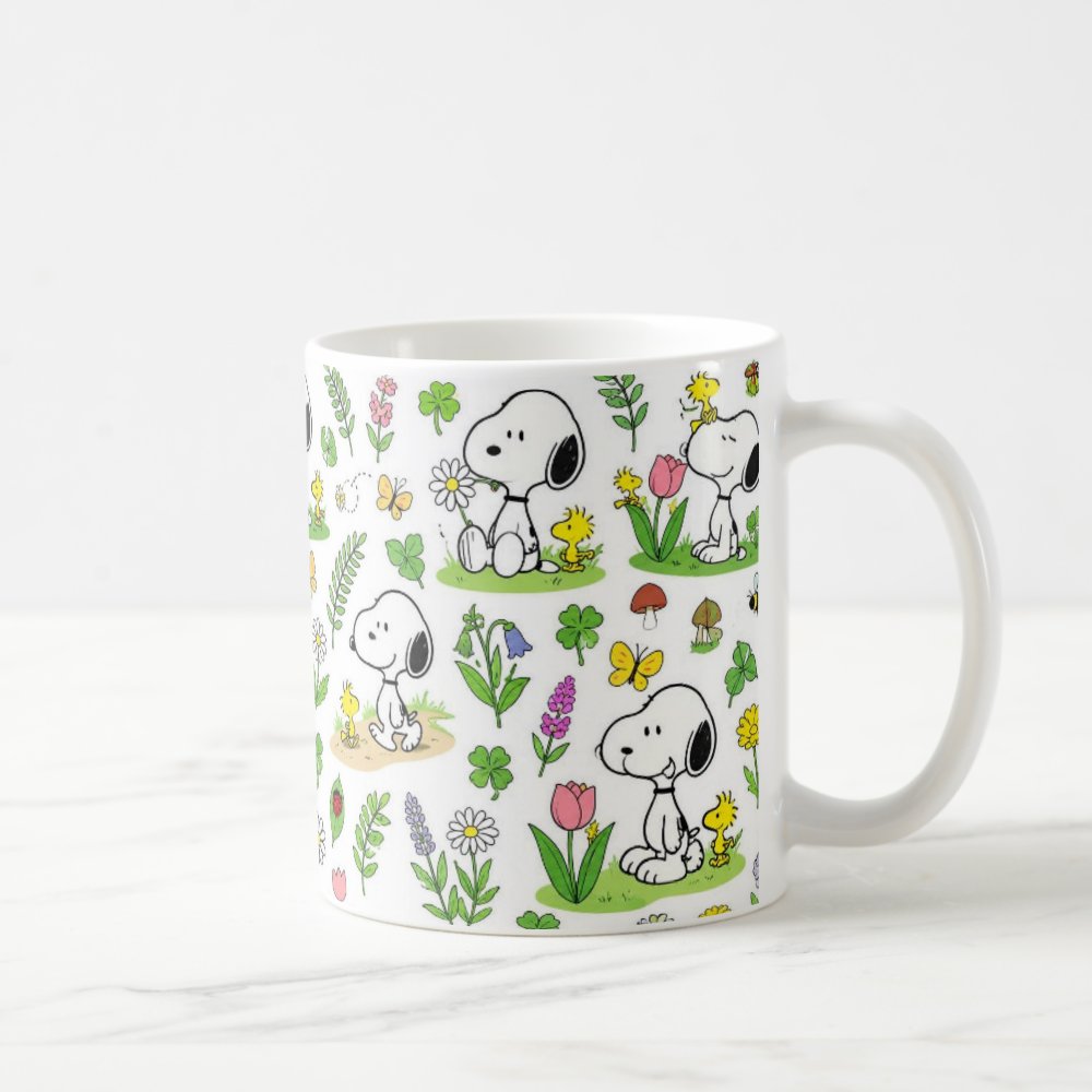 Taza 325 ml - "Snoopy y la Primavera"