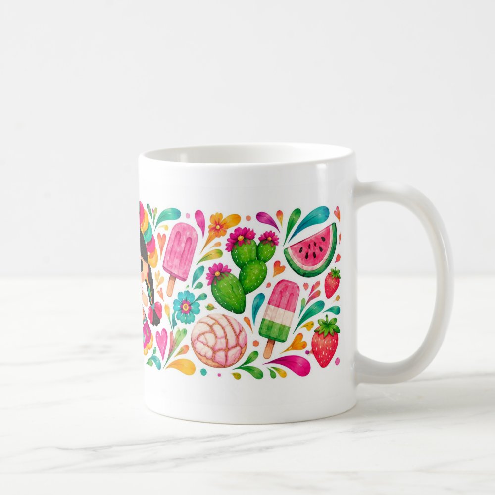 Taza 325 ml - "Muñeca Lele y Dulzura Rosa"