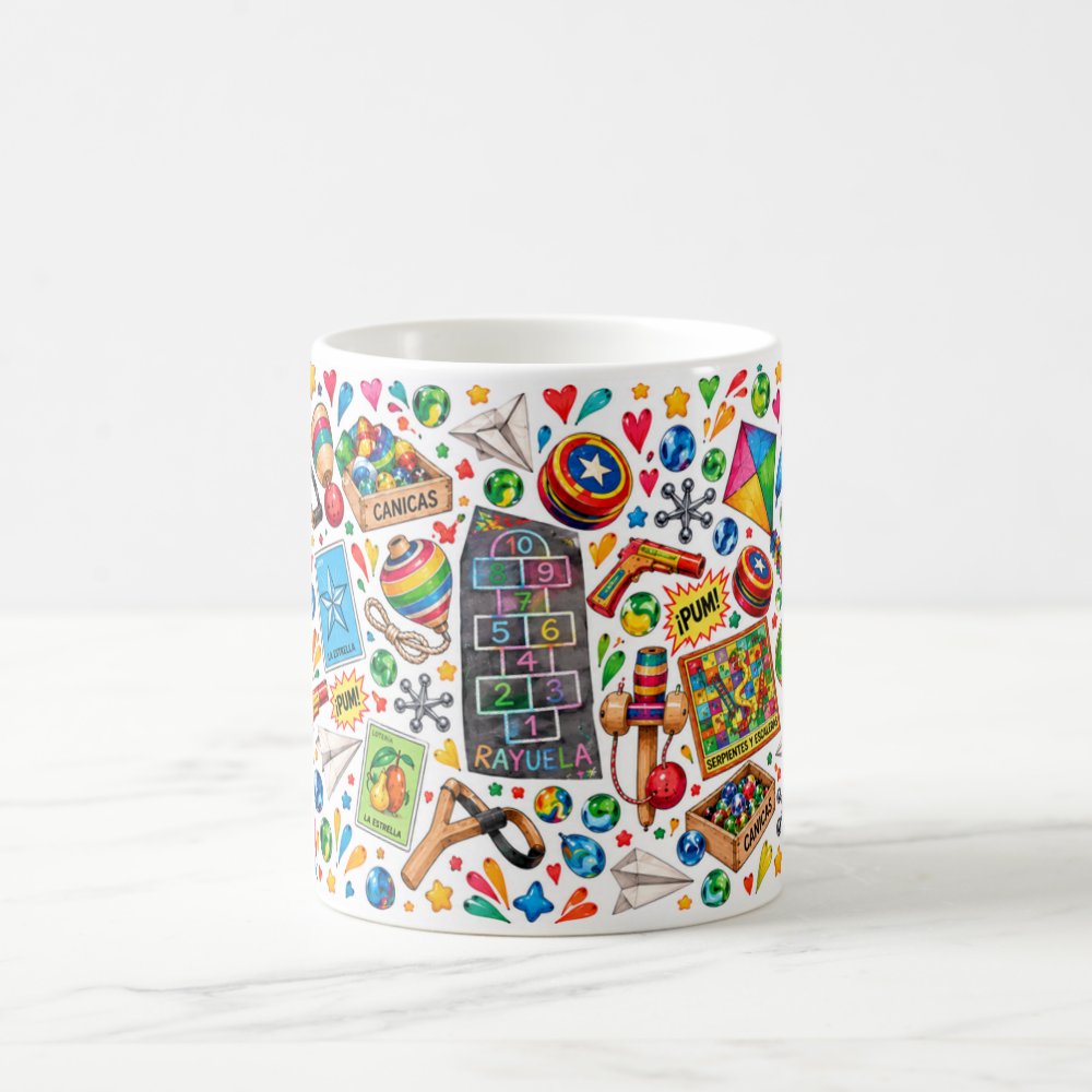 Taza 325 ml - "Juegos Tradicionales: Diversión Retro"