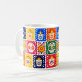 Taza Papel Picado Velas y Calaveritas Día de Muertos 325ml