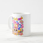 Taza "Fiesta Día de los Muertos" Con Calaverita Y Papel Picado 325ml