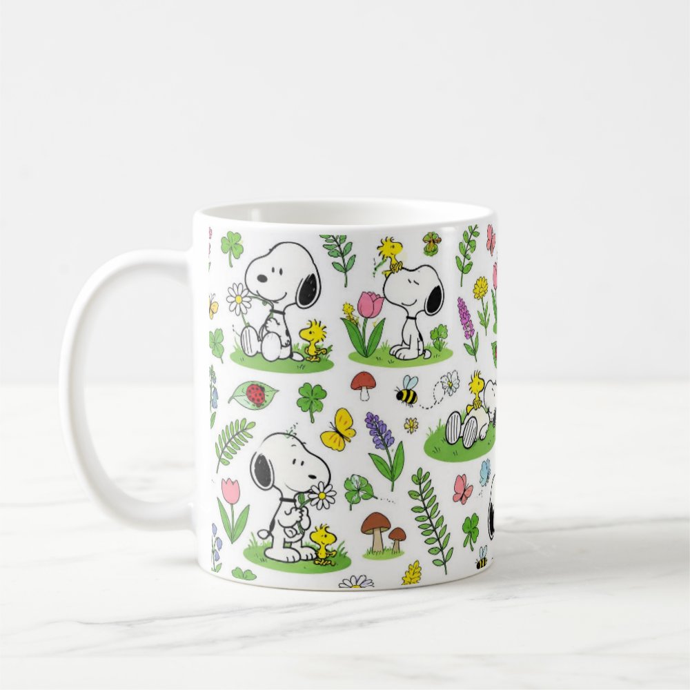 Taza 325 ml - "Snoopy y la Primavera"