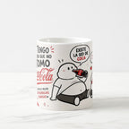 Taza Frase Divertida "No Es Antojo Es Amor Por Coca-Cola" 325ml