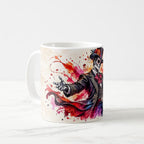 Taza Catrín Elegante Acuarela Día de Muertos Cerámica - 325ml