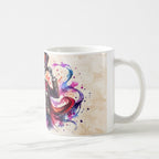 Taza Catrín Elegante Acuarela Día de Muertos Cerámica - 325ml