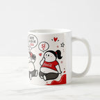 Taza Frase Divertida "No Es Antojo Es Amor Por Coca-Cola" 325ml