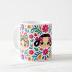 Taza 325 ml - "Muñecas Mexicanas: Tradición y Color"