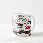 Taza Frase Divertida "No Es Antojo Es Amor Por Coca-Cola" 325ml