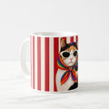 Taza Gato Fashionista Con Lentes Y Pañueleta Retro - 325ml