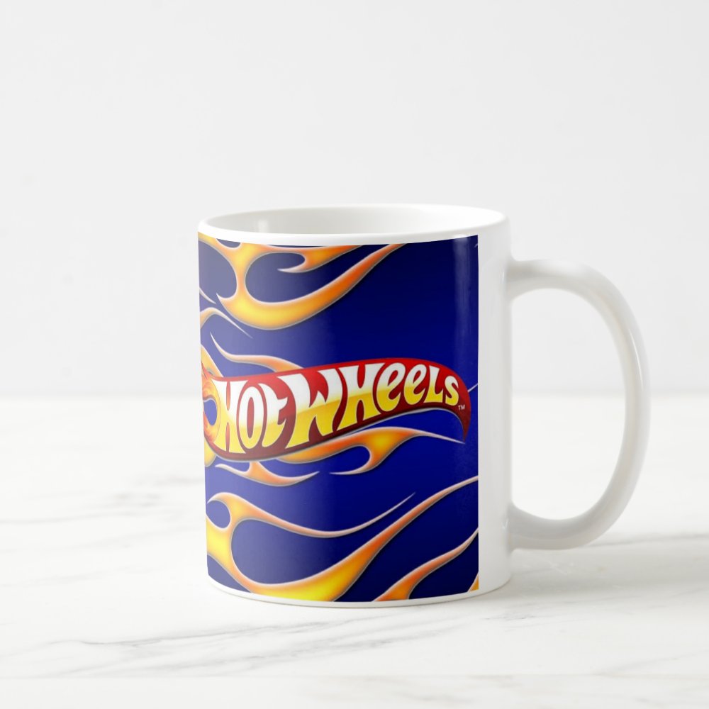 Taza Hot Wheels 30 de Septiembre Camioneta Morada Llamas - 325 ml