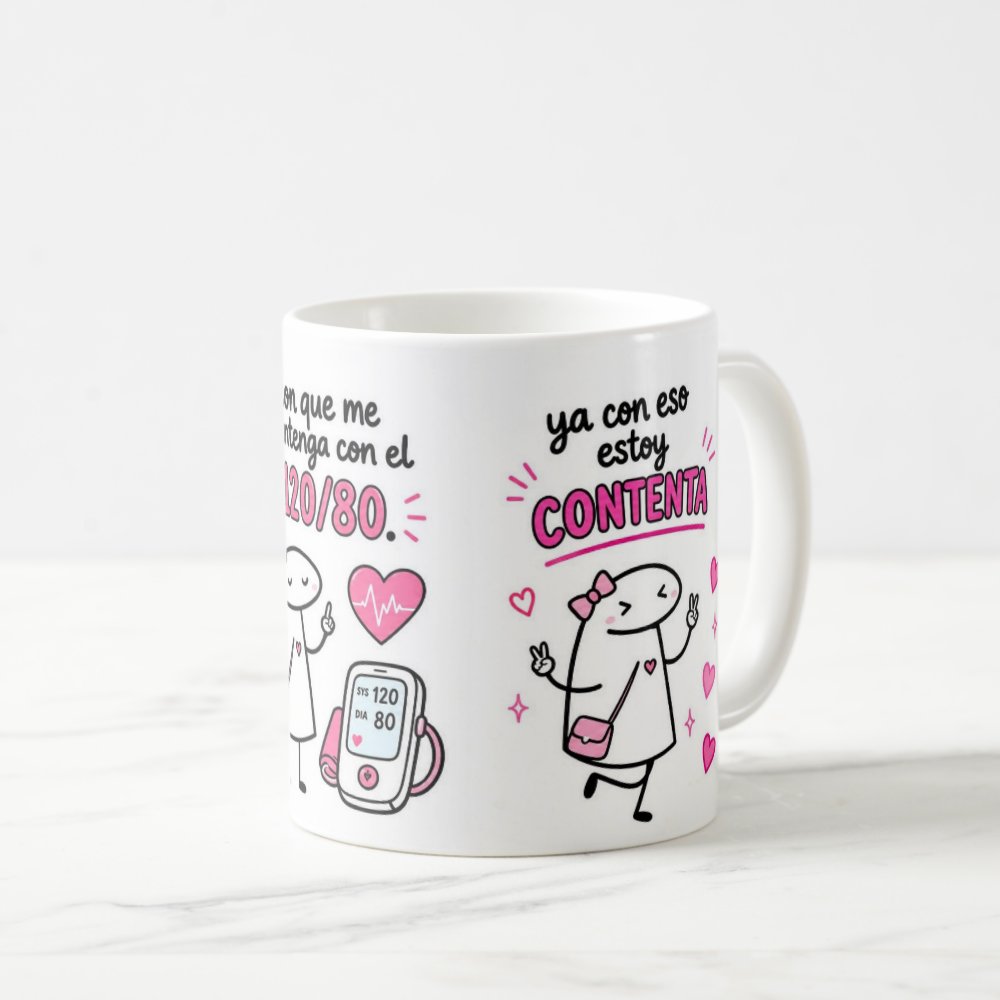Taza Divertida "Ya No Me Desvela El 90/60/90" - 325 ml