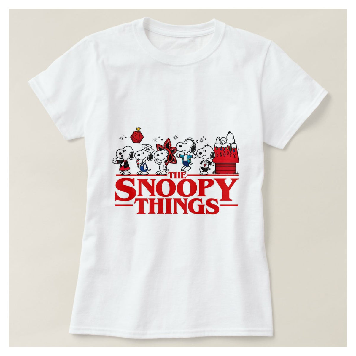 Playera "The Snoopy Things" Diseño Crossover Series