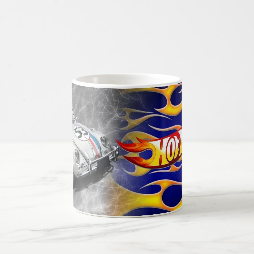 Taza Hot Wheels 30 de Septiembre Herbie Vocho 53 Llamas - 325 ml