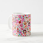 Taza 325 ml - "¡Fiesta Rosa! Dulces y Tradición Mexicana"