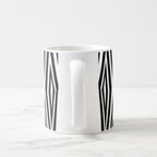 Taza Rayas Blanco y Negro Estilo Beetlejuice Halloween 325ml
